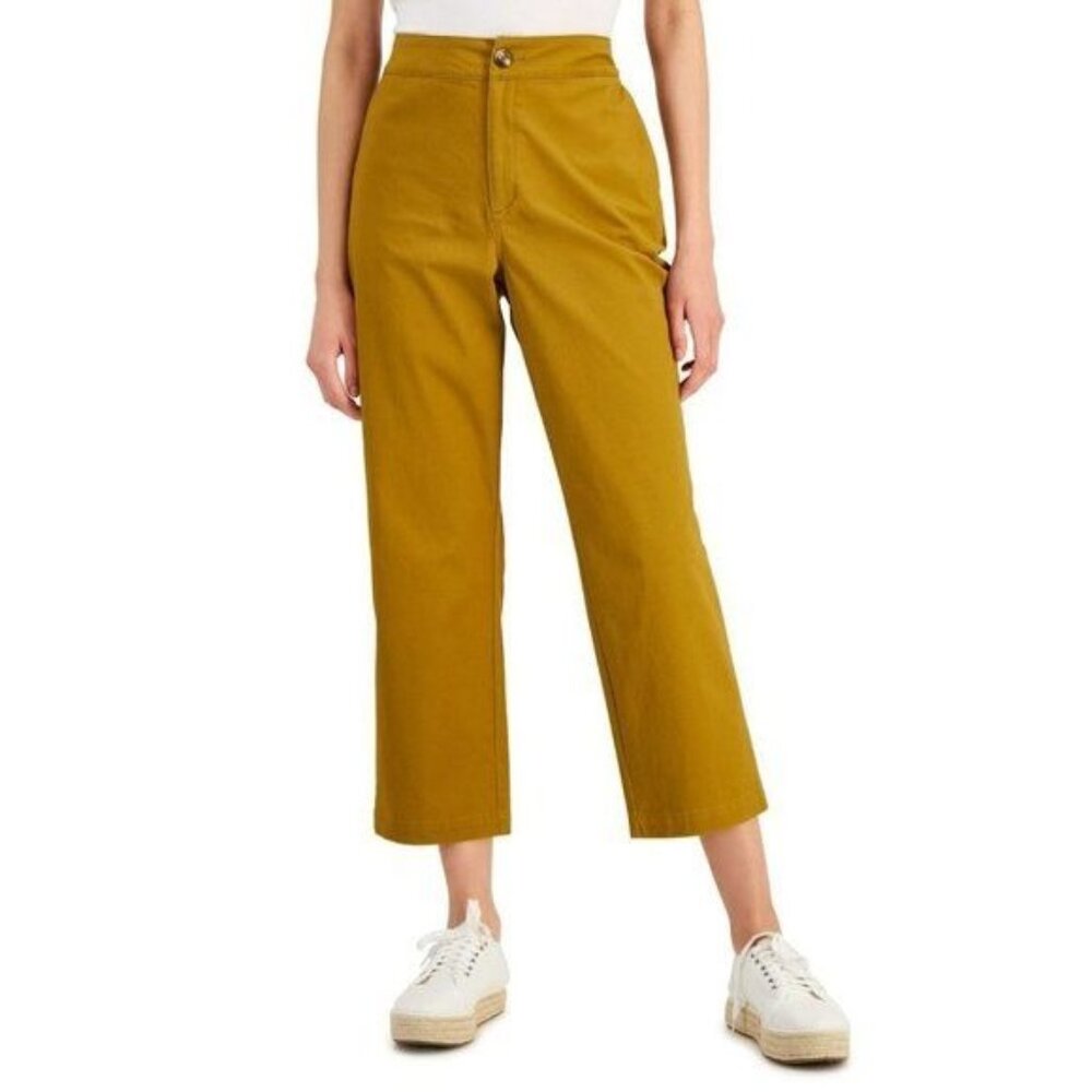 AK-2261 Style & Co Chino Ankle Pants Brown Size 4